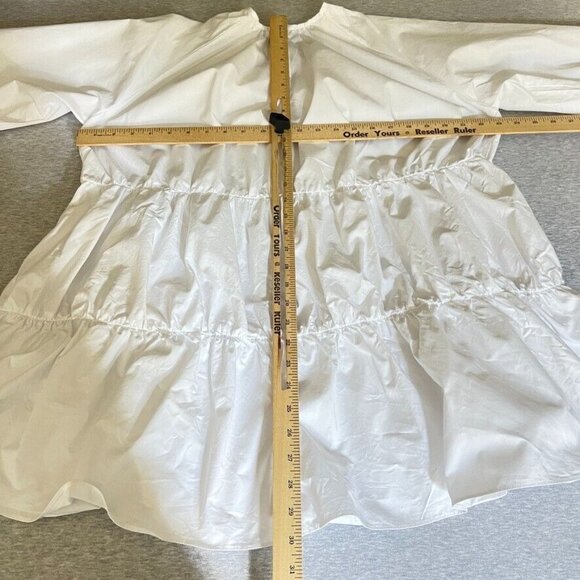 DISSH White Tiered Ruffle Mini Baby Doll Dress, US Size 6 (AU 10) - Picture 6 of 12